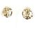 Orecchini a clip Chanel Oro e Bianco D'oro - vista 3