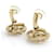 Orecchini a clip Chanel Oro e Bianco D'oro - vista 4