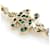 Collana Bambi Chanel D'oro Verde Bianco sporco - vista 4