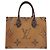 Borsa Tote Louis Vuitton OnTheGo MM Monogram Marrone - vista 2