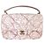 Chanel gesteppte Kalbsleder Tasche mit Print Medium Puffy Bubbly CC Pink