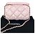Chanel gesteppte Kalbsleder Tasche mit Print Medium Puffy Bubbly CC Pink - Ansicht 2