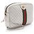Gucci Metallic Quilted Leather Web Trapuntata Small Shoulder Bag Silvery - view 2