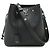 Bucket Borsa a tracolla a secchiello Louis Vuitton Lockme in pelle nera Nero