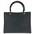 Bamboo Bolsa Tote Gucci em couro com alça de bambu Preto - vista 2