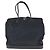 Prada Nylon Leder Tessuto Logo Tote Schwarz