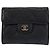 Monedero de cuero matelassé Chanel Negro