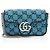 Bolso Mini Matelassé GG Canvas GG Marmont de Gucci Negro