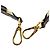 Tracolla Louis Vuitton Bandouliere Reversible Monogram Gold Epi Leather Brown Marrone - vista 5