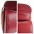 Bolsa de Ombro Gucci Vintage Leather Chain Vermelho - vista 5