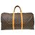 Borsa Keepall Louis Vuitton Monogram Canvas 55 Marrone