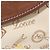 Borsa a tracolla Loewe Beige Marrone Rossa Tela Rosso - vista 5