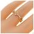 Anello Gucci GG Love in oro rosa - vista 4