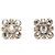 Timeless Orecchini Chanel Silver Metal Rhinestone Stud Argento