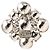 Timeless Orecchini Chanel Silver Metal Rhinestone Stud Argento - vista 3