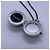 Collana con pendente Chanel Double C nera Nero - vista 8