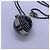 Collana con pendente Chanel Double C nera Nero - vista 9