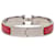 Hermès Bracciale Click H PM Hermes Argento Rosso  - vista 3