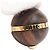 Orecchini Louis Vuitton Magnetic Boa Marrone D'oro - vista 3