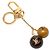 Portachiavi Louis Vuitton Jack Lucie Halloween Keychain Charm Marrone Beige D'oro - vista 2