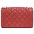 Borsa a Spalla Chanel Diana 25 Medium Caviar Skin Red Matelassé Rosso - vista 2