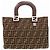 Borsa Fendi Zucca 26329 Marrone - vista 2