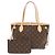Borsa Tote Louis Vuitton Neverfull PM Monogram Marrone Monogramma
