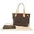 Borsa Tote Louis Vuitton Neverfull PM Monogram Marrone Monogramma - vista 2