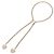 Collana Chanel Coco Mark Double Heart D'oro