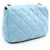 Borsa a Spalla Chanel Matelassé in Pelle di Agnello Blu - vista 2