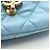 Borsa a Spalla Chanel Matelassé in Pelle di Agnello Blu - vista 6