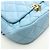 Borsa a Spalla Chanel Matelassé in Pelle di Agnello Blu - vista 7