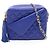 Borsa a tracolla Chanel Matelassé con nappa Blu