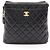 Chanel Matelassé Black Leather Backpack