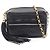 Mini borsa a tracolla con catena e frange in matelassé Chanel Nero