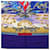 Hermès Sciarpa Hermes Carre Geant 140 Tropices Blu Multicolore - vista 7
