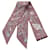 Hermès Sciarpa Twilly Les Cles a Pois Hermes Marrone Multicolore  - vista 1