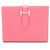 Cartera compacta bipliegue Hermès Bearn Rosa