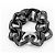 Victoria Casal Bracciale a Catena in Ceramica Nera e Diamanti - vista 3