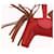Hermès HERMES Rodeo PM Charm Leather Red Auth 184238M  - view 10