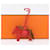 Hermès HERMES Rodeo PM Charm Leather Red Auth 184238M  - view 12