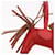 Hermès HERMES Rodeo PM Charm Leather Red Auth 184238M  - view 14