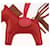 Hermès HERMES Rodeo PM Charm Leather Red Auth 184238M  - view 3