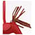 Hermès HERMES Rodeo PM Charm Leather Red Auth 184238M  - view 5