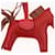 Hermès HERMES Rodeo PM Charm Leather Red Auth 184238M  - view 9
