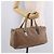 Bolsa CHANEL Choco Bar em pele de cordeiro marrom com CC prateado Autêntica 183856 Prata - vista 24