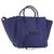 Céline Borsa CELINE Luggage Phantom in pelle blu argento autentica ep14638A