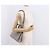 Borsa Jimmy Choo in pelle 2way Grigio Oro Auth bs35431 Marrone D'oro - vista 24