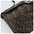 FENDI Zucca Canvas Mamma Baguette Shoulder Bag Black Brown Auth 183009M Marrone Nero - vista 15