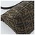 FENDI Zucca Canvas Mamma Baguette Shoulder Bag Black Brown Auth 183009M Marrone Nero - vista 17